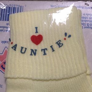 Socks I ❤️ Auntie! Baby Infant socks NWT in package-Cute Valentine’s gift NEW